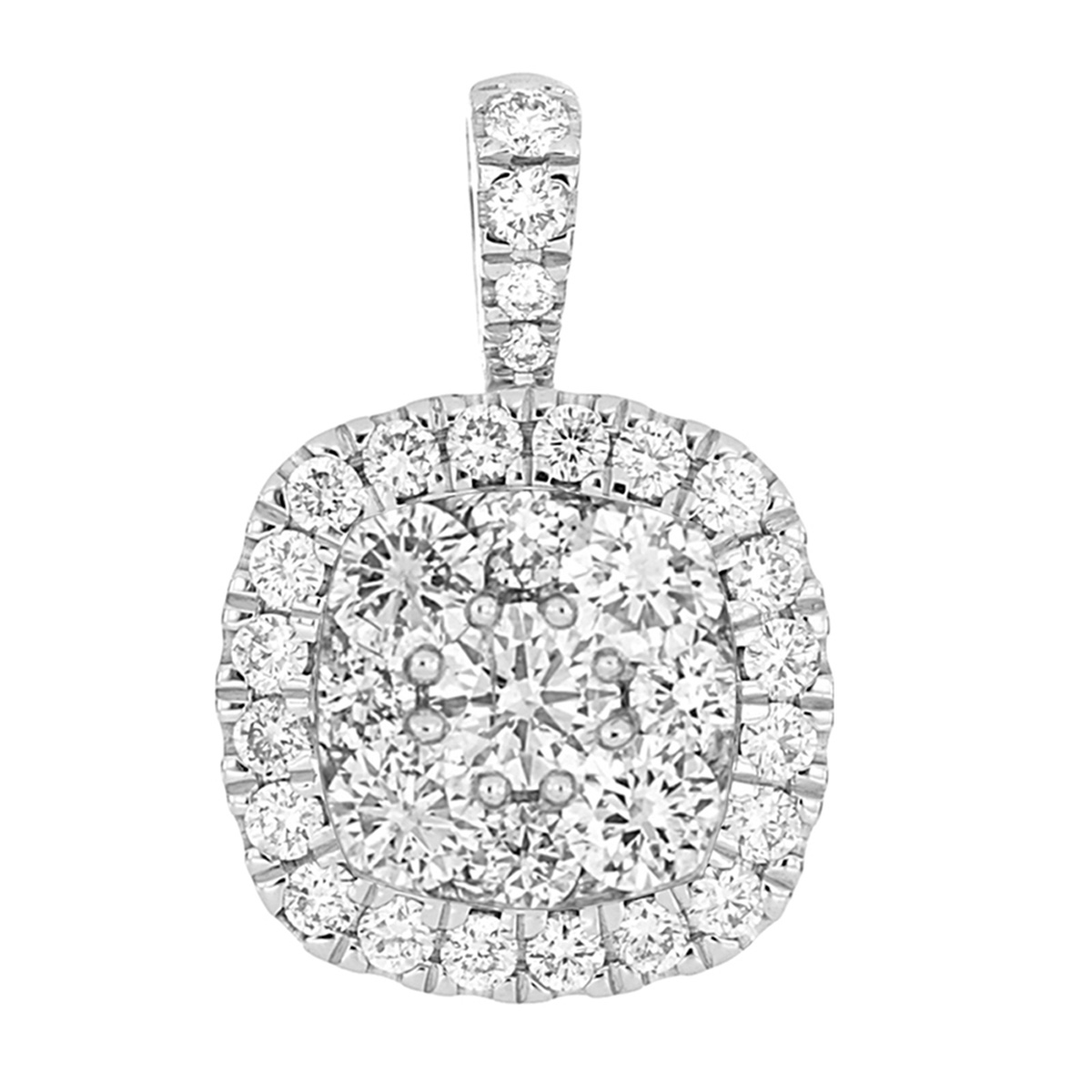 FI52148SWD4WN 14K white gold diamond pendant