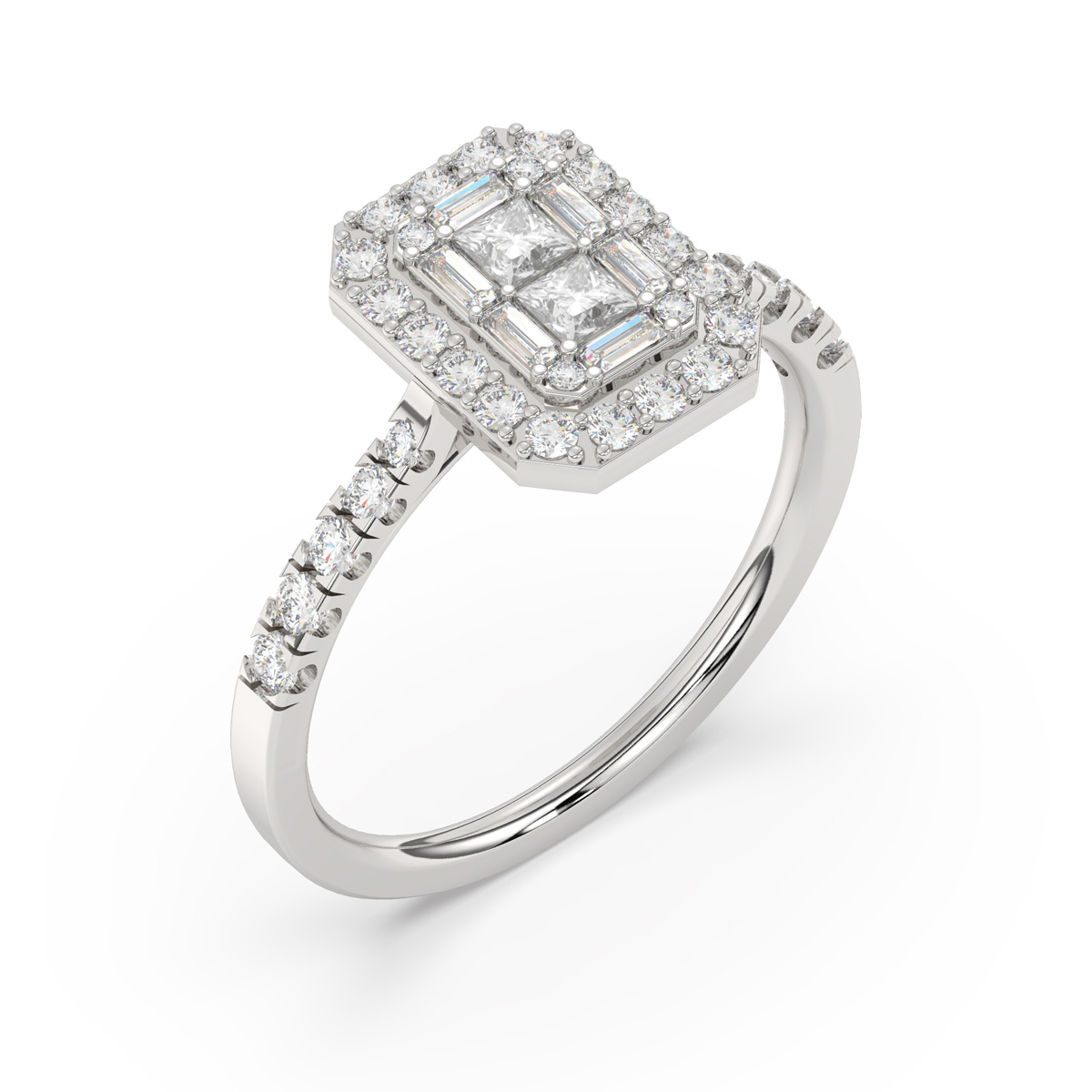 FI52575RWD4WP
14K white gold diamond ring