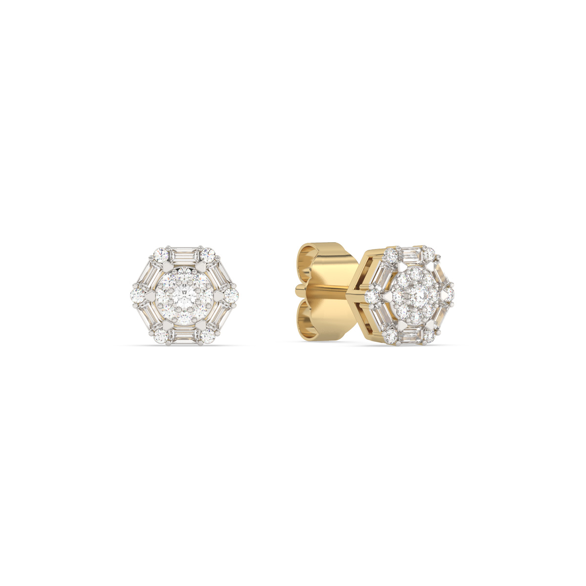 FI52576WWD4YP
14k yellow gold diamond earrings