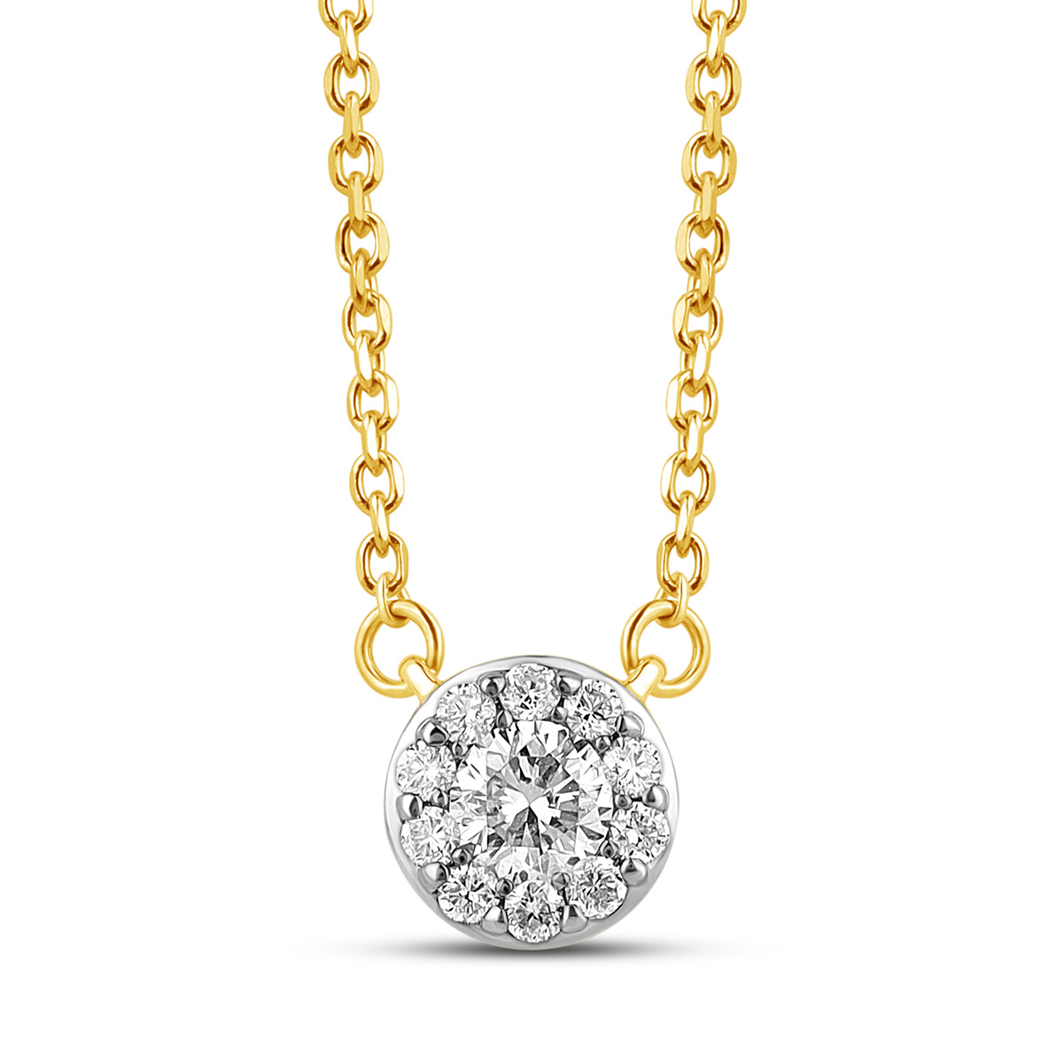 HE52451UWD4YN
14k yellow gold diamond necklace