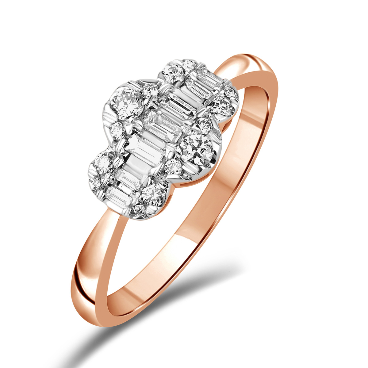 HE52464RWD4RP
14K rose gold diamond ring