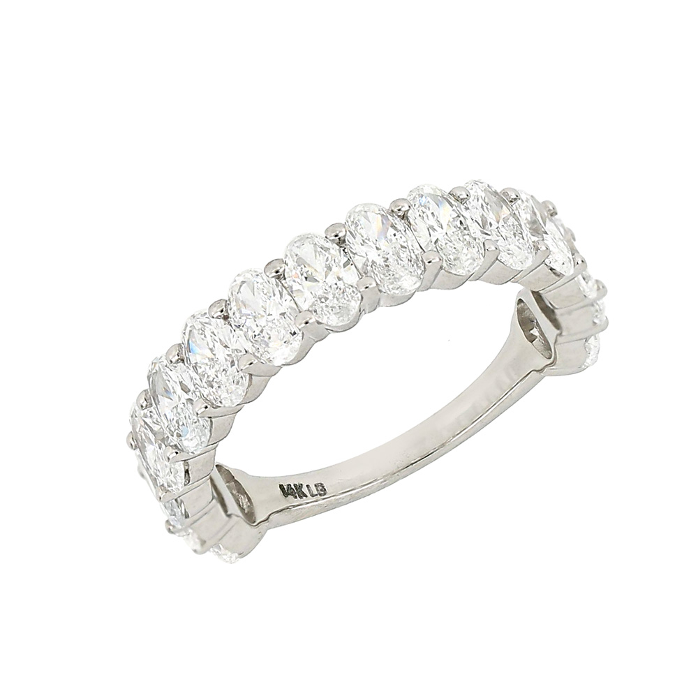 KC52966R4YLG 14K white gold oval diamond ring