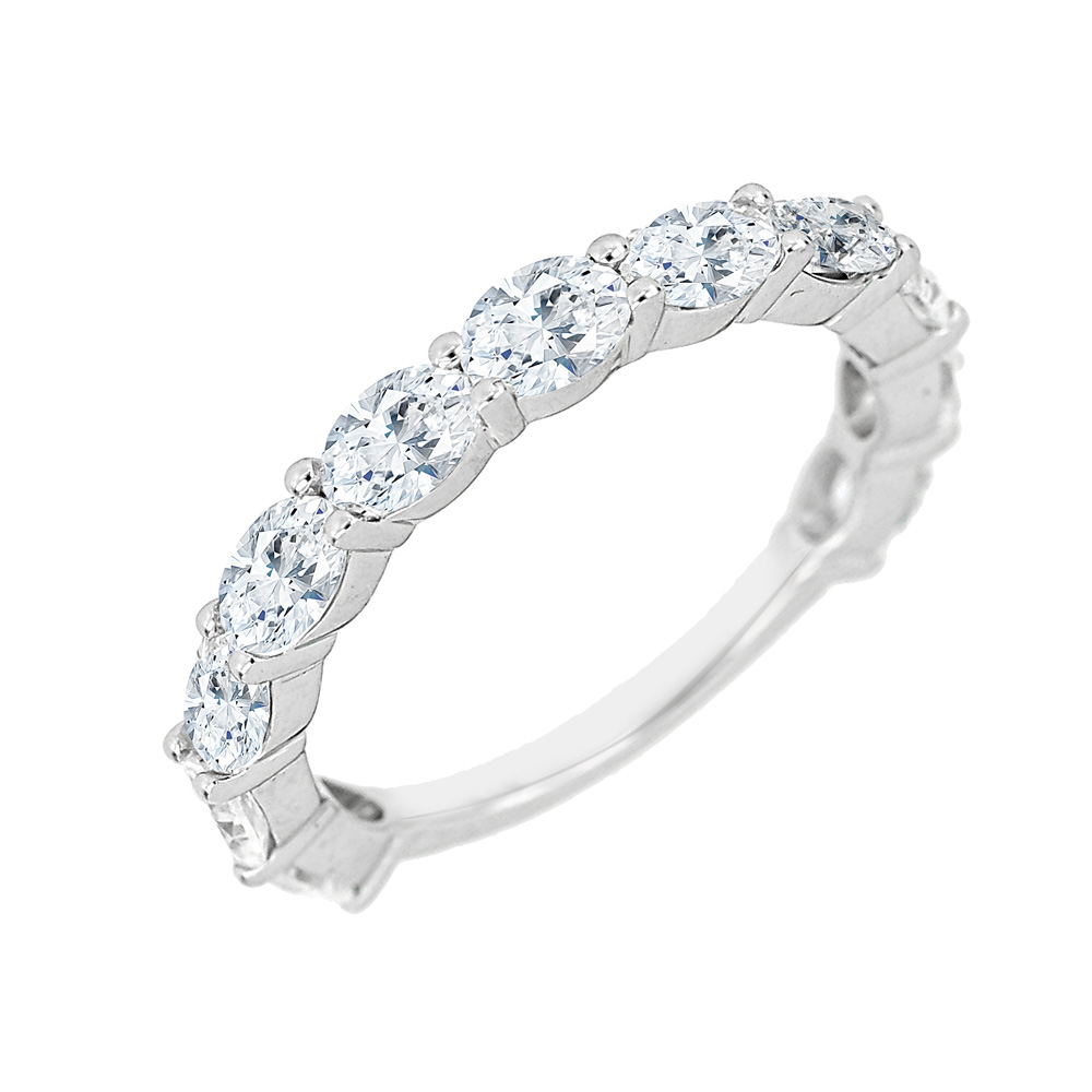 KC52968R4WLG 14K white gold oval diamond ring