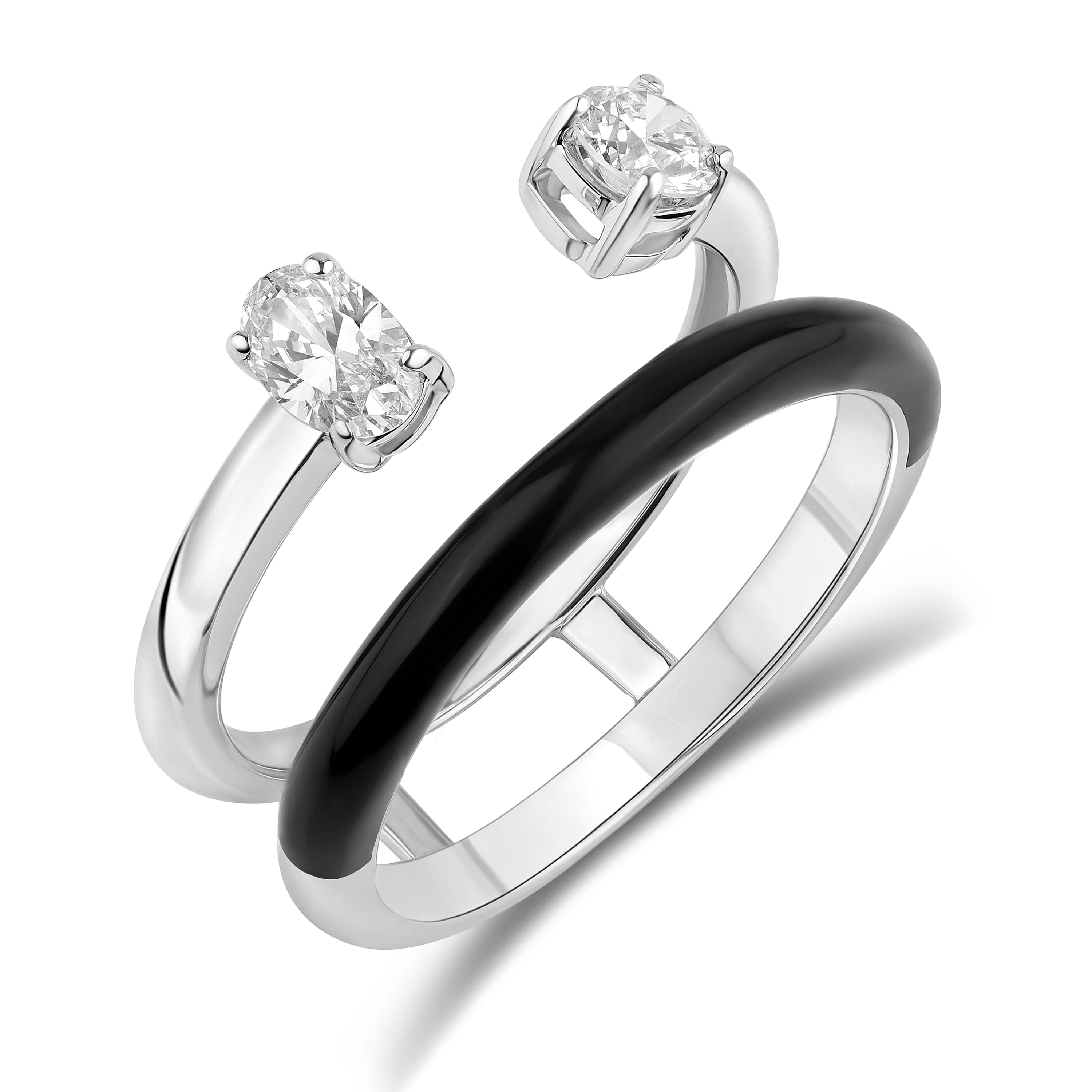 HE53176R4WLG 14K white gold round diamond ring