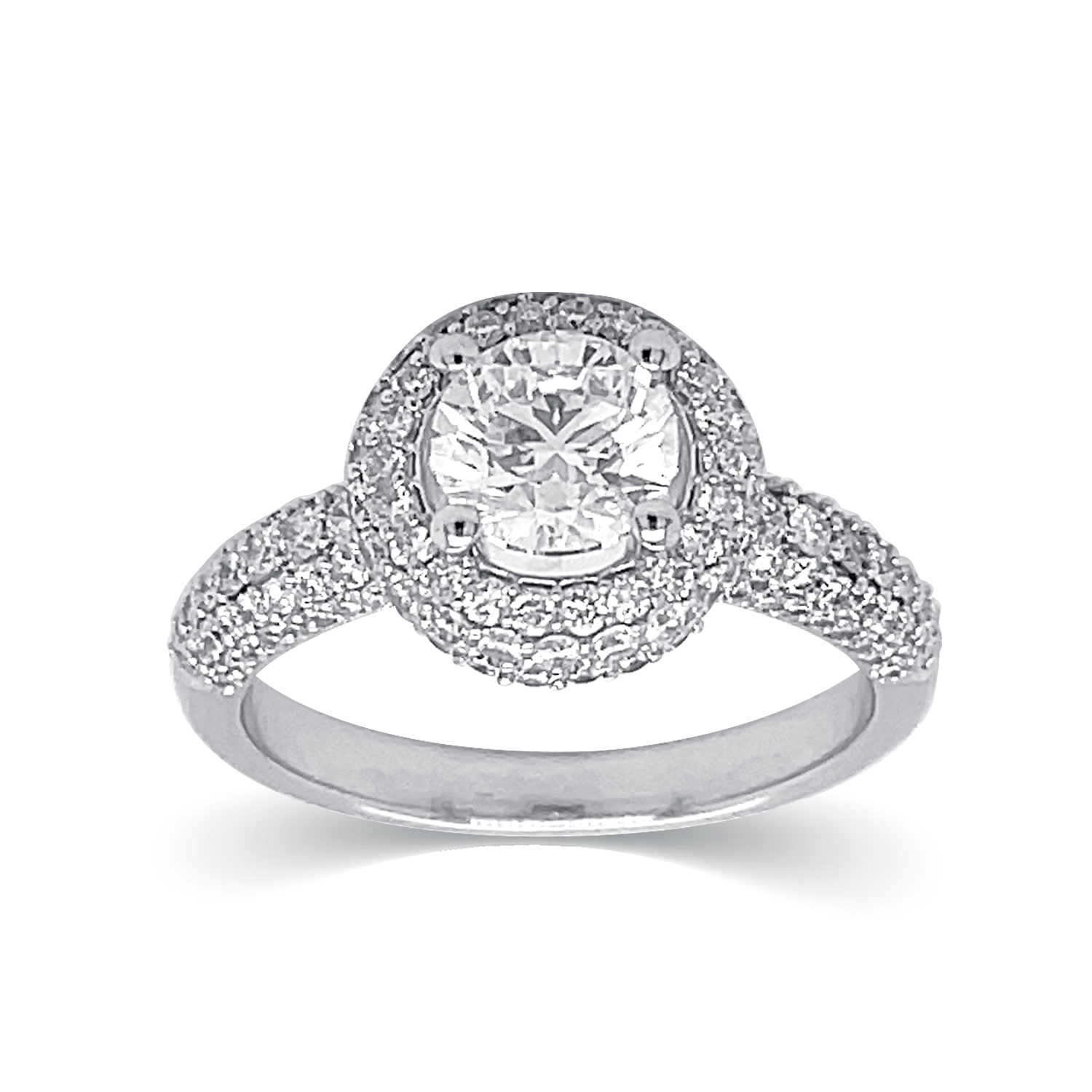 KA53285R4WLG 14K white gold diamond ring