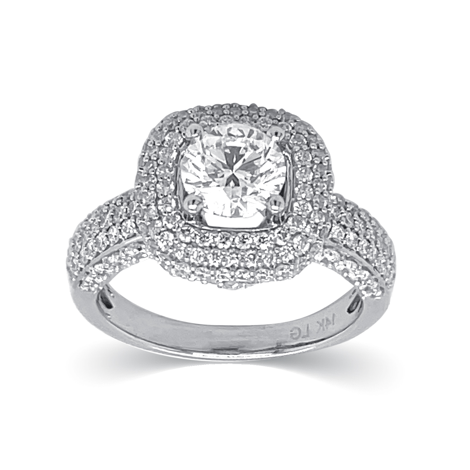 KA53295R4WLG 14K white gold diamond ring