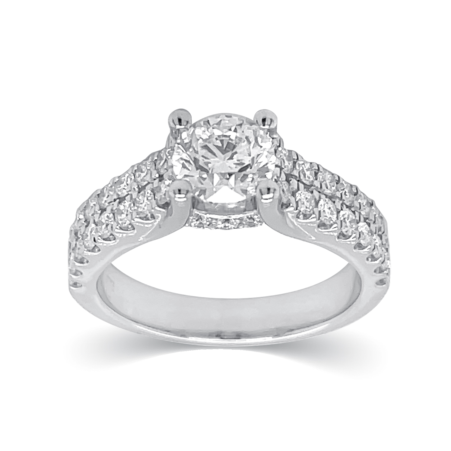 KA53296R4WLG 14K white gold diamond ring