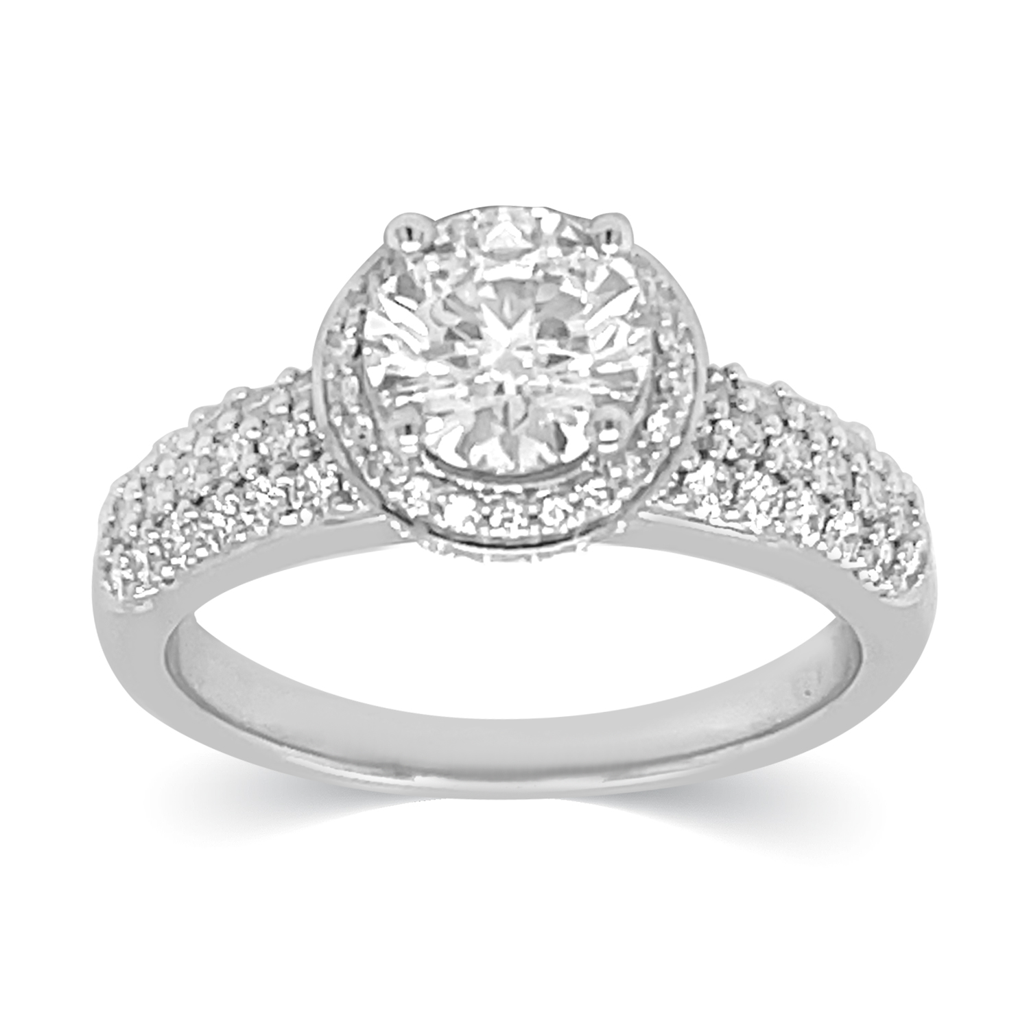 KA53302R4WLG 14K white gold diamond ring