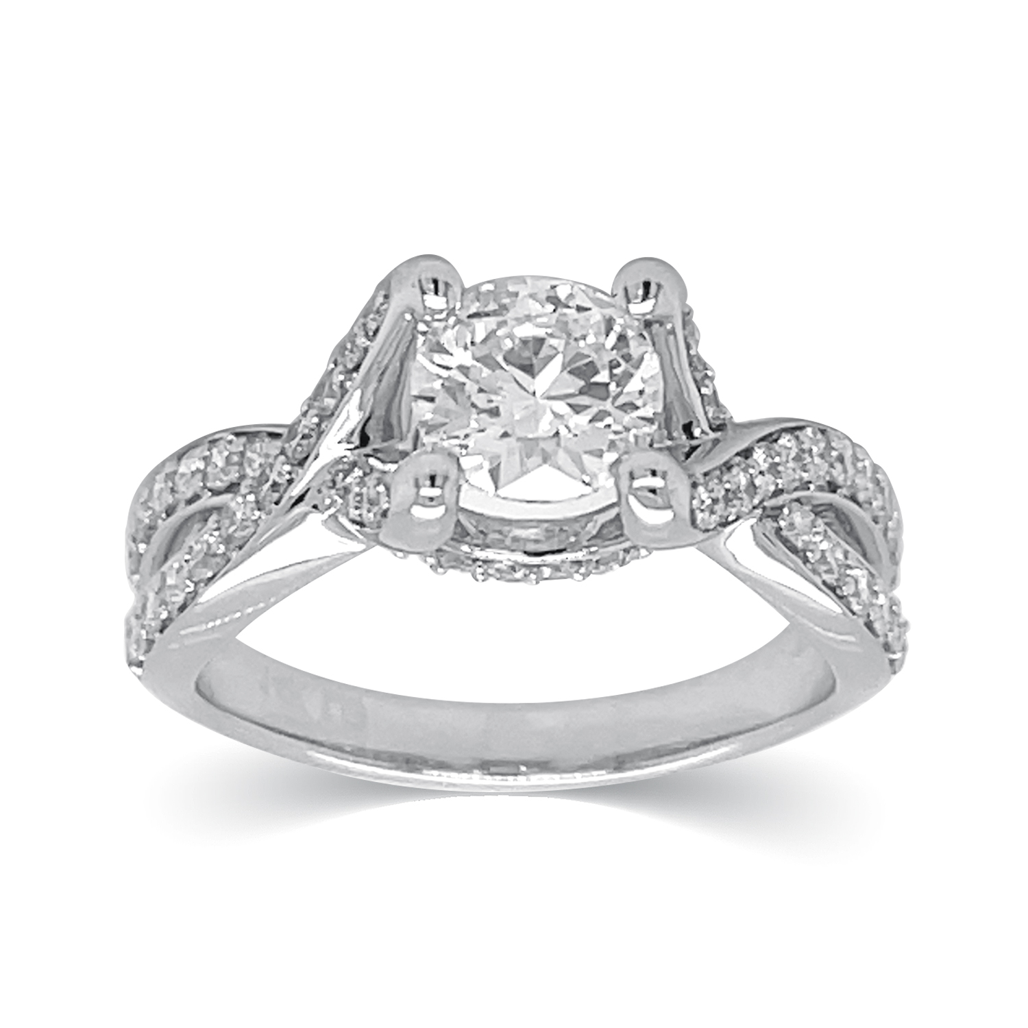 KA53305R4WLG 14K white gold diamond ring