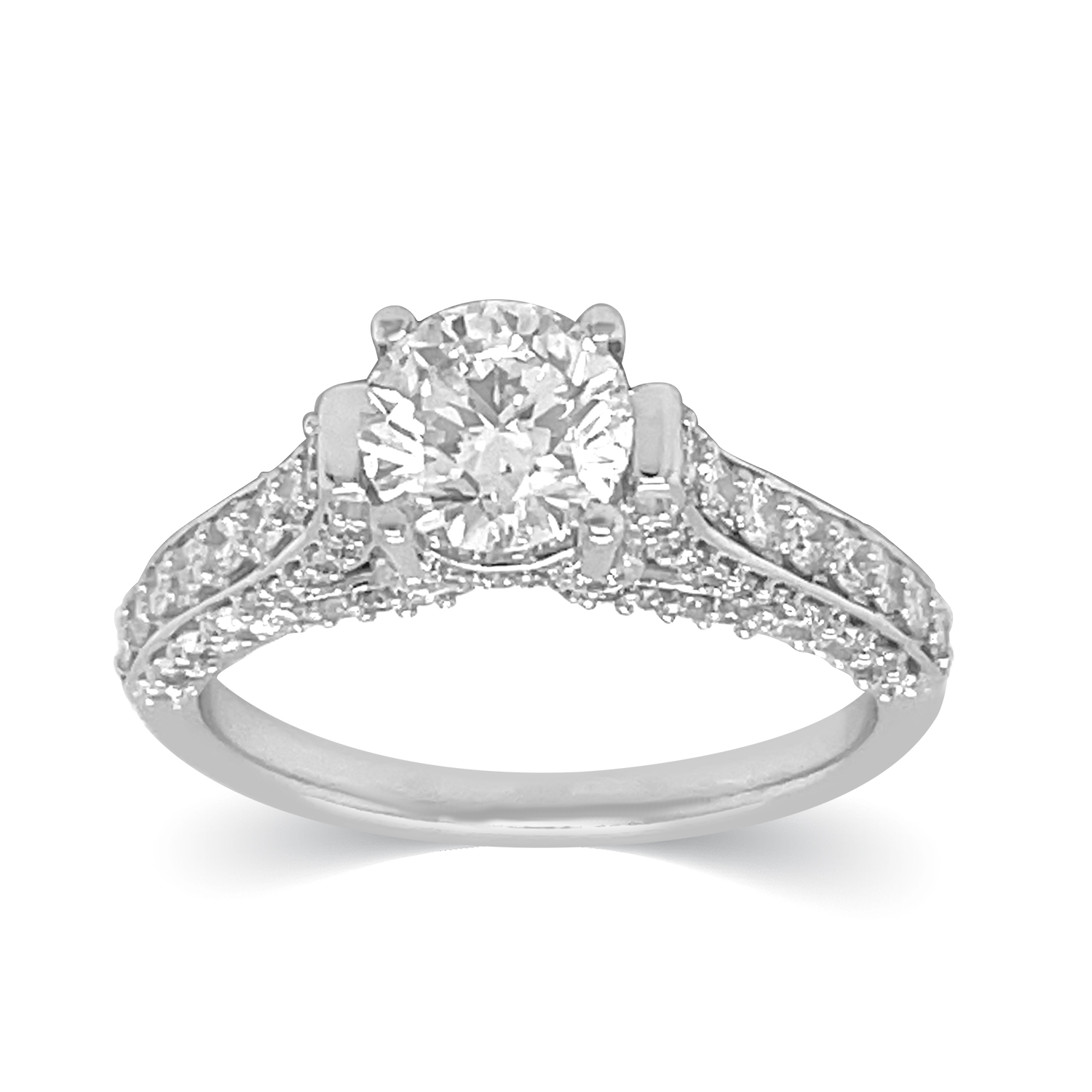 KA53309R4WLG 14K white gold diamond ring